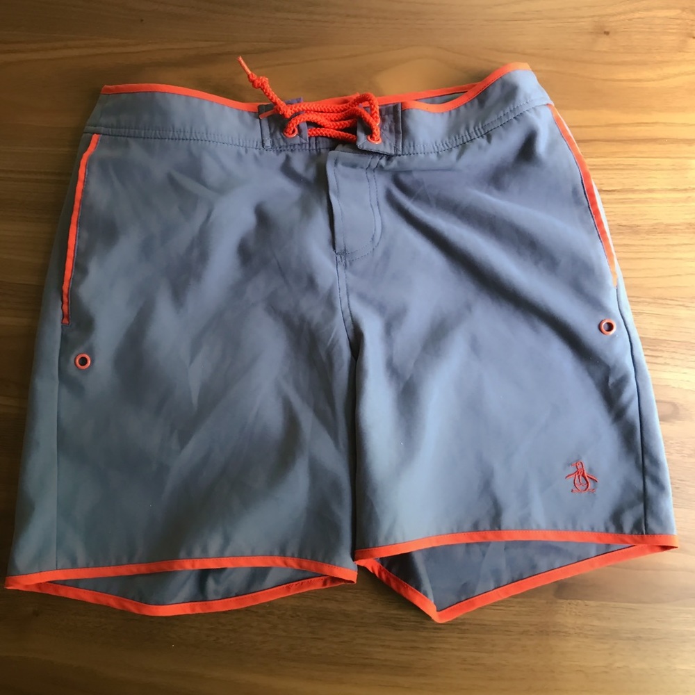 Penguin swimming trunks